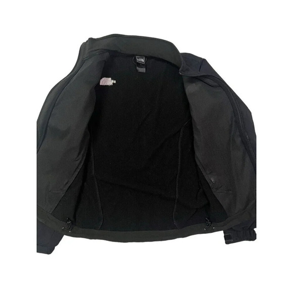 North Face Jacket Womens S Black Apex Softshell Fleece Lined Full Zip Outdoor - Picture 6 of 10